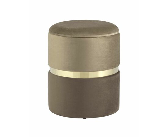 Пуф Кэрри с ящиком велюр коричневый | Интернет магазин мебели и декора LifeDekor