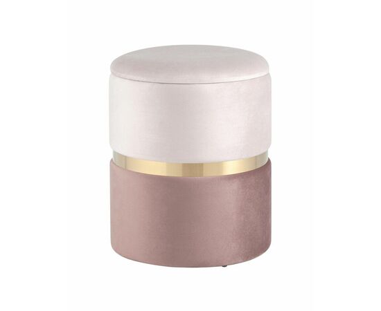 Пуф Кэрри с ящиком велюр розовый | Интернет магазин мебели и декора LifeDekor