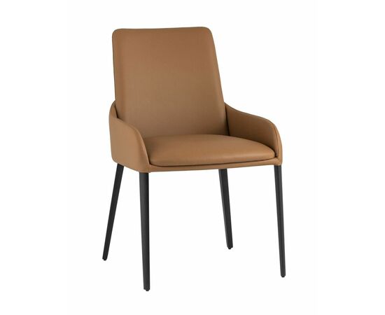 Стул Челси экокожа коричневый | Интернет магазин мебели и декора LifeDekor