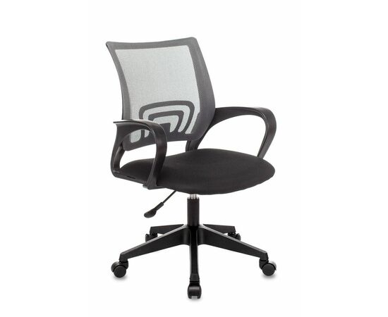 Кресло офисное TopChairs ST-Basic сетка/ткань темно-серый | Интернет магазин мебели и декора LifeDekor