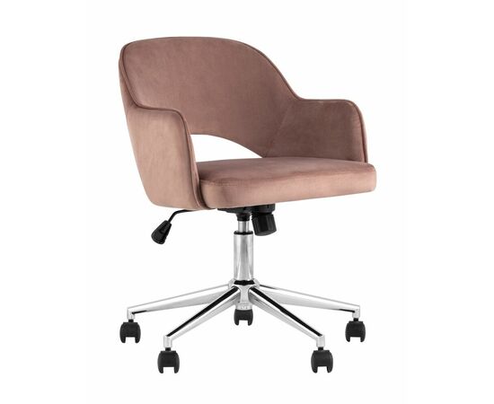 Кресло компьютерное Кларк велюр розовый | Интернет магазин мебели и декора LifeDekor