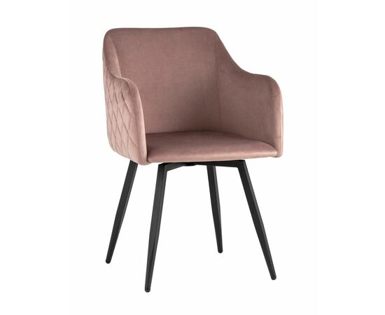 Стул Ника вращающийся велюр пыльно-розовый | Интернет магазин мебели и декора LifeDekor