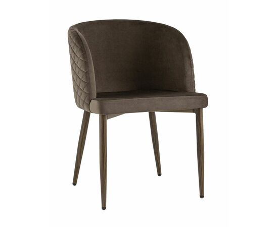 Стул Оскар велюр коричневый | Интернет магазин мебели и декора LifeDekor