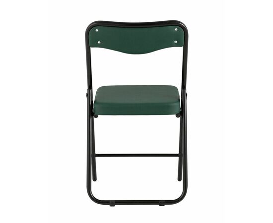 Складной стул Джонни экокожа зелёный каркас черный матовый, изображение 5 | Интернет магазин мебели и декора LifeDekor