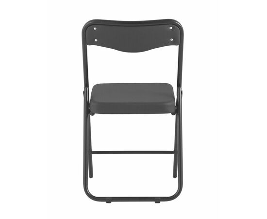 Складной стул Джонни экокожа черный каркас черный матовый, изображение 5 | Интернет магазин мебели и декора LifeDekor