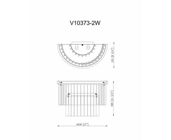 Светильник настенный Moderli V10373-2W Avista, изображение 7 | Интернет магазин мебели и декора LifeDekor