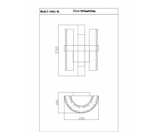 Бра Moderli V9001-WL Lima, изображение 4 | Интернет магазин мебели и декора LifeDekor
