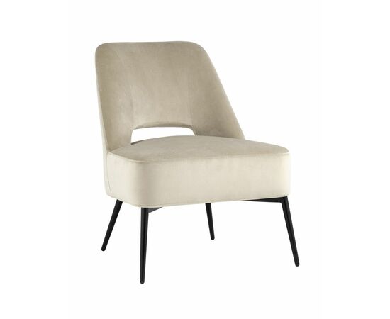 Кресло лаунж Бостон велюр бежевый | Интернет магазин мебели и декора LifeDekor