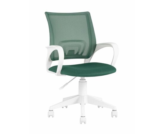 Кресло офисное TopChairs ST-BASIC-W зеленый крестовина пластик белый | Интернет магазин мебели и декора LifeDekor