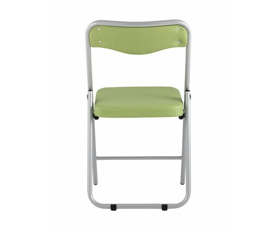 Складной стул Джонни экокожа салатовый каркас металлик, изображение 5 | Интернет магазин мебели и декора LifeDekor