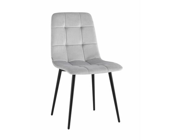 Стул Одди велюр светло-серый | Интернет магазин мебели и декора LifeDekor
