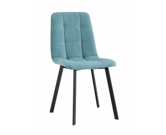 Стул Oliver Square велюр пыльно-голубой | Интернет магазин мебели и декора LifeDekor
