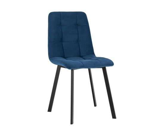 Стул Oliver Square велюр синий | Интернет магазин мебели и декора LifeDekor