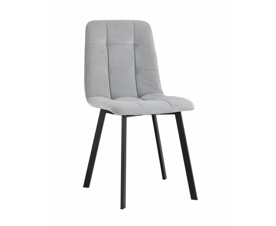 Стул Oliver Square велюр светло-серый | Интернет магазин мебели и декора LifeDekor