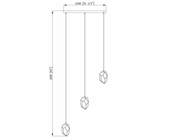 Светильник подвесной Moderli V10310-3P Catris, изображение 6 | Интернет магазин мебели и декора LifeDekor