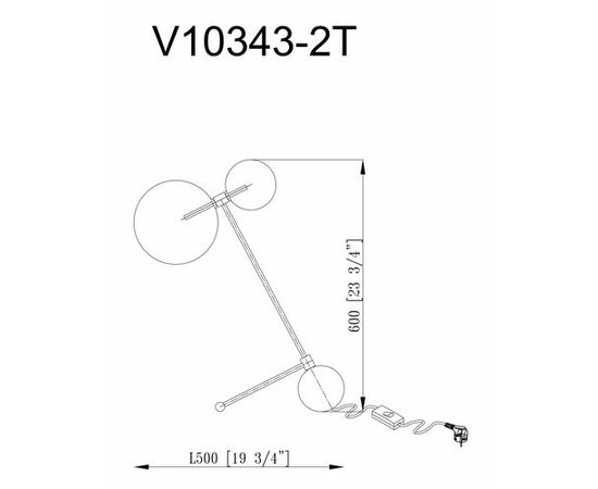 Настольная лампа Moderli V10343-2T Bizet, изображение 6 | Интернет магазин мебели и декора LifeDekor