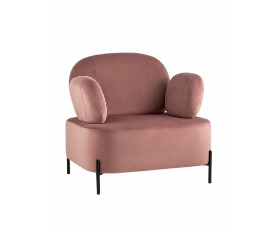 Кресло Кэнди с подлокотниками велюр пыльно-розовый | Интернет магазин мебели и декора LifeDekor