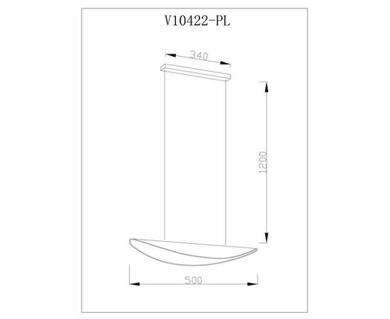 Люстра подвесная светодиодная Moderli V10422-PL Napoli, изображение 6 | Интернет магазин мебели и декора LifeDekor