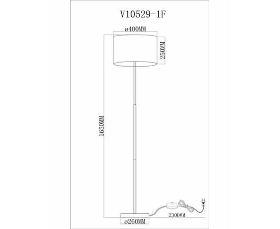 Торшер Moderli V10529-1F Visalia, изображение 3 | Интернет магазин мебели и декора LifeDekor