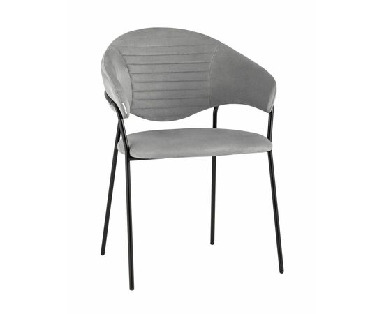 Стул Алексис искусственная замша серый | Интернет магазин мебели и декора LifeDekor