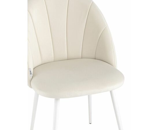 Стул Логан NEW велюр молочный, изображение 2 | Интернет магазин мебели и декора LifeDekor