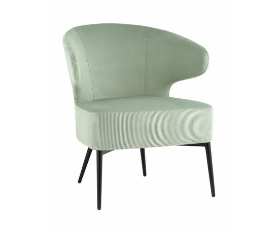 Кресло лаунж Royal Stripes велюр фисташковый | Интернет магазин мебели и декора LifeDekor