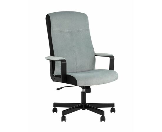 Кресло руководителя TopChairs ST-DOMINGO серо-голубой | Интернет магазин мебели и декора LifeDekor