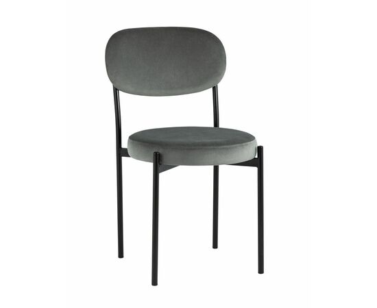 Стул Бриф NEW велюр тёмно-серый | Интернет магазин мебели и декора LifeDekor