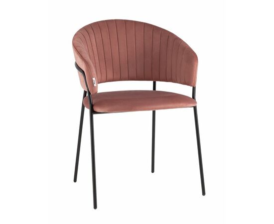 Стул Бруно велюр пыльно-розовый | Интернет магазин мебели и декора LifeDekor