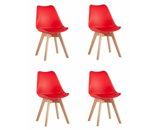 Стул FRANKFURT NEW красный 4 шт | Интернет магазин мебели и декора LifeDekor