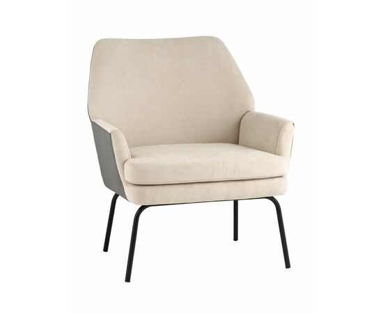 Кресло Харви бежевый с серой экокожей | Интернет магазин мебели и декора LifeDekor