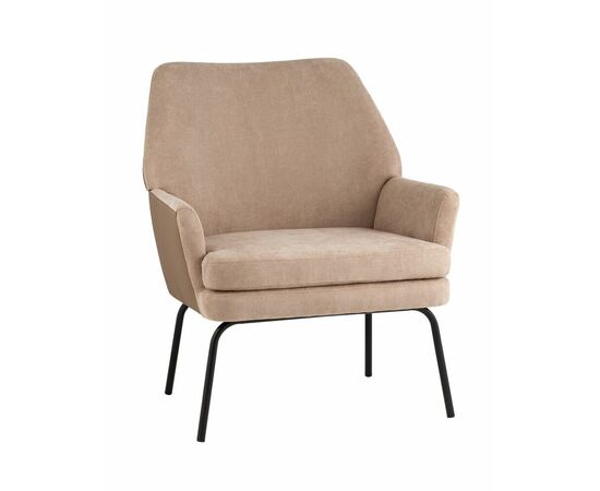 Кресло Харви светло-коричневый с коричневой экокожей | Интернет магазин мебели и декора LifeDekor