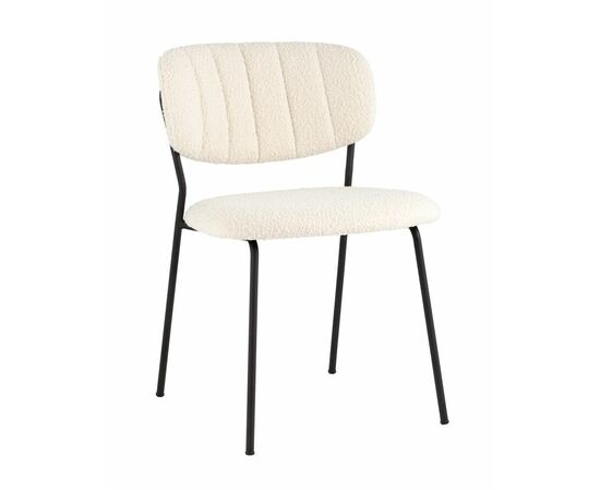 Стул Кэрол без подлокотников букле белый | Интернет магазин мебели и декора LifeDekor