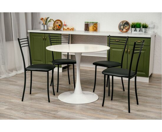 Стул для кухни SHADO Хлоя черный, каркас черный, изображение 3 | Интернет магазин мебели и декора LifeDekor