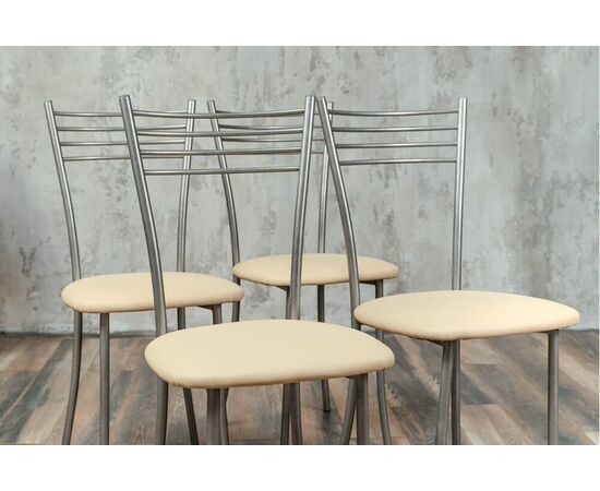 Стул для кухни SHADO Хлоя бежевый, каркас бриллиант, изображение 3 | Интернет магазин мебели и декора LifeDekor