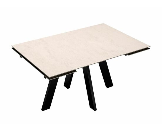 Стол DikLine DM140 Хромикс белый/опоры черные, изображение 8 | Интернет магазин мебели и декора LifeDekor