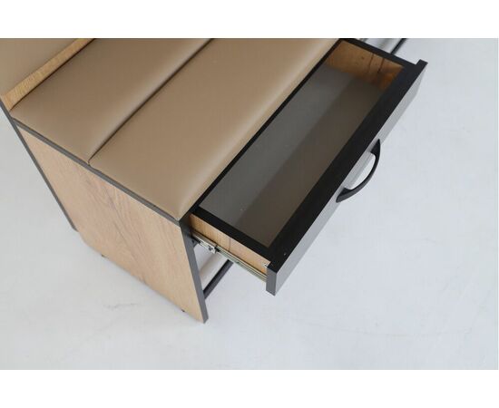 Прихожая Ольга Лофт 4, Дуб крафт золотой/Темно-серый, изображение 2 | Интернет магазин мебели и декора LifeDekor