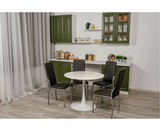 Кухонный стул SHADO Пекин коричневый на каркасе бриллиант, изображение 2 | Интернет магазин мебели и декора LifeDekor