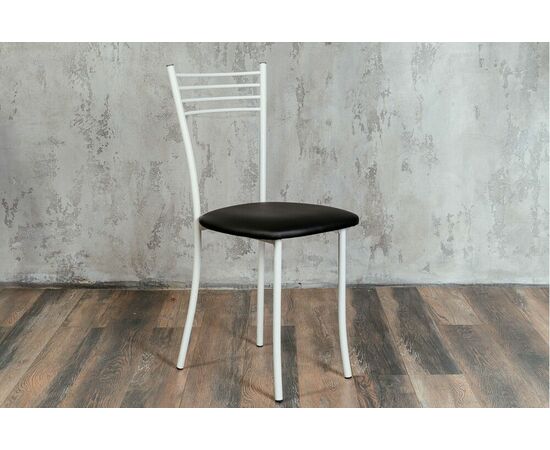 Стул для кухни SHADO Хлоя черный, каркас белый | Интернет магазин мебели и декора LifeDekor