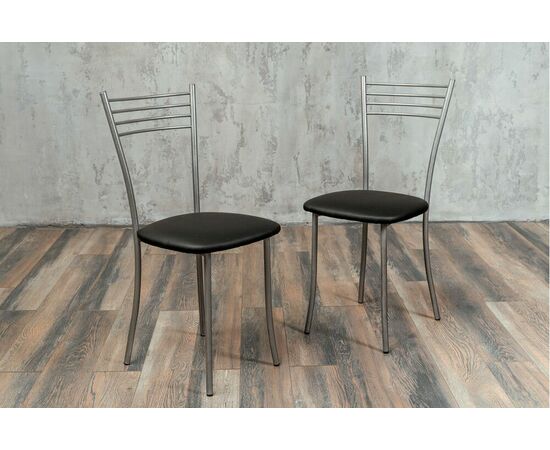 Стул для кухни SHADO Хлоя черный, каркас бриллиант | Интернет магазин мебели и декора LifeDekor