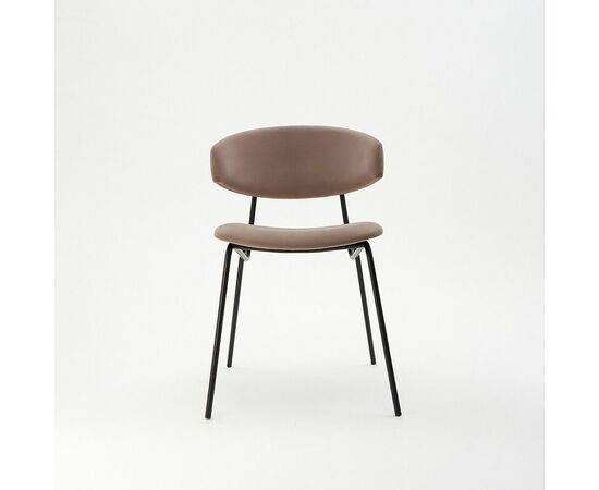 Дизайнерский стул FIT латте, черный металл, изображение 3 | Интернет магазин мебели и декора LifeDekor