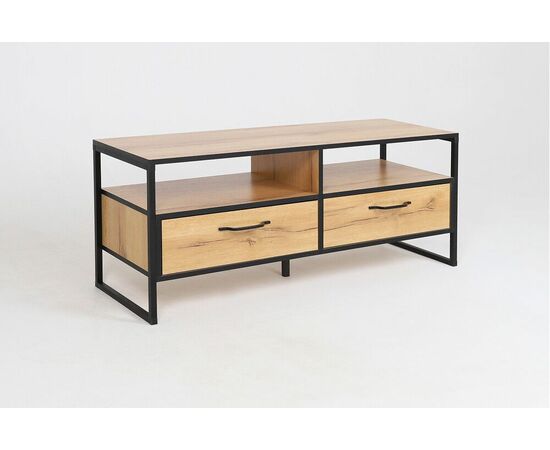 Тумба ТВ ВИРТОН-11, Дуб Крафт Золотой / Черный, изображение 3 | Интернет магазин мебели и декора LifeDekor