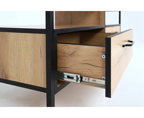 Тумба ТВ ВИРТОН-11, Дуб Крафт Золотой / Черный, изображение 6 | Интернет магазин мебели и декора LifeDekor