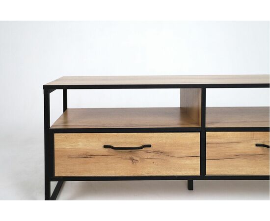 Тумба ТВ ВИРТОН-11, Дуб Крафт Золотой / Черный, изображение 2 | Интернет магазин мебели и декора LifeDekor