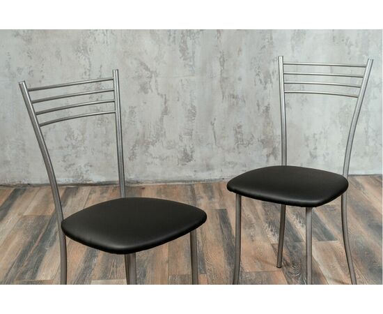 Стул для кухни SHADO Хлоя черный, каркас бриллиант, изображение 2 | Интернет магазин мебели и декора LifeDekor