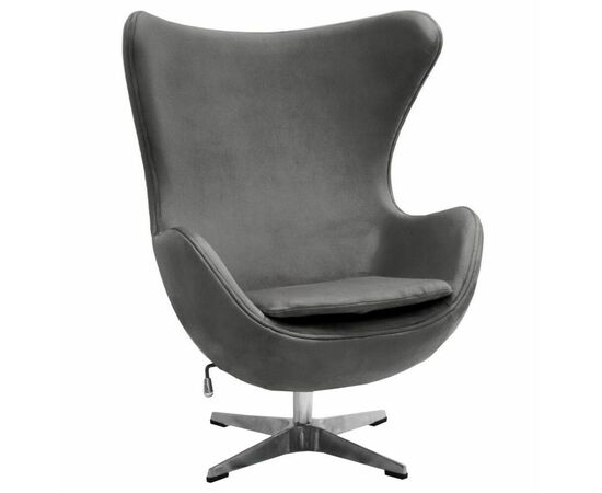 Кресло Egg темно-серый бархат | Интернет магазин мебели и декора LifeDekor
