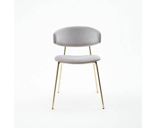Дизайнерский стул FIT серый, основание золото, изображение 2 | Интернет магазин мебели и декора LifeDekor