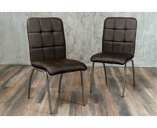 Кухонный стул SHADO София коричневый экокожа, каркас бриллиант | Интернет магазин мебели и декора LifeDekor