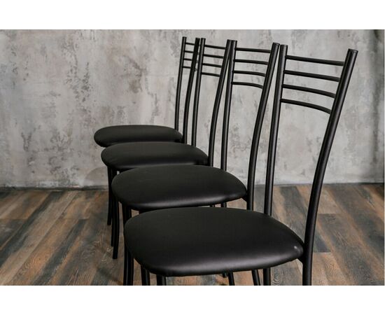 Стул для кухни SHADO Хлоя черный, каркас черный, изображение 7 | Интернет магазин мебели и декора LifeDekor