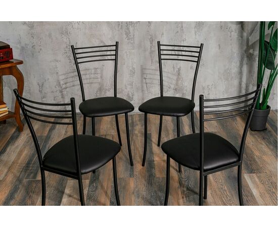 Стул для кухни SHADO Хлоя черный, каркас черный, изображение 9 | Интернет магазин мебели и декора LifeDekor